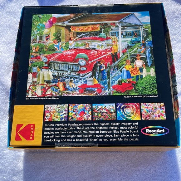 Kodak Premium Jigsaw puzzle. Car wash themed with 1000 Pieces - Picture 2 of 2